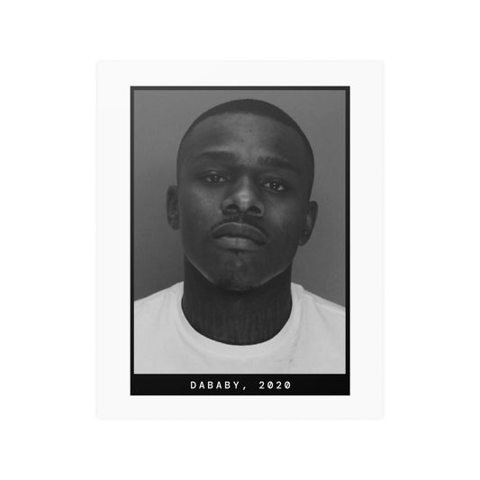 Póster de la foto policial del rapero DaBaby de 2020