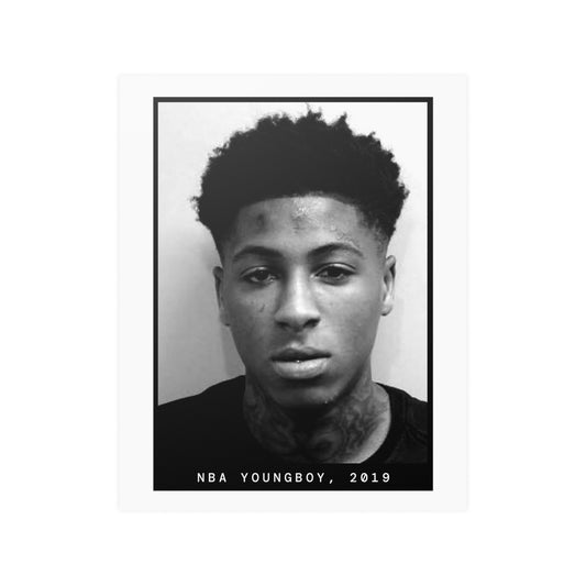 Póster de la foto policial del rapero NBA Youngboy de 2019