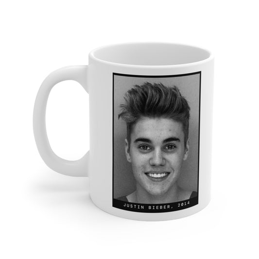 Justin Bieber, 2014 Singer Mugshot Mug