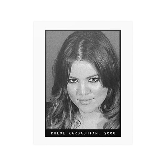 Póster de la foto policial de una celebridad de Khloe Kardashian en 2008