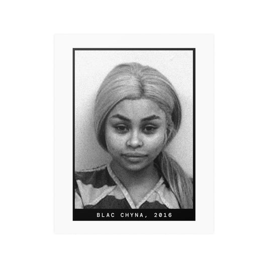 Póster de fotografía policial de celebridades de 2016 de Blac Chyna