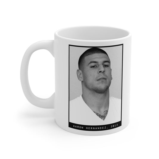 Aaron Hernandez, 2013 Mugshot Mug