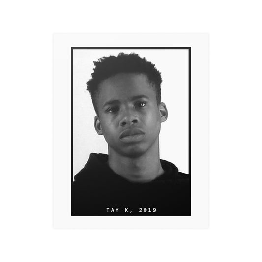 Póster de la foto policial del rapero Tay K de 2019