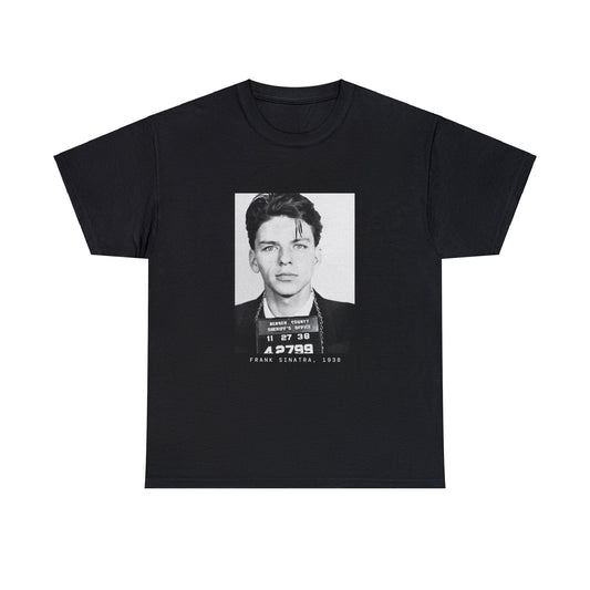 Camiseta con foto policial del cantante Frank Sinatra, 1938 