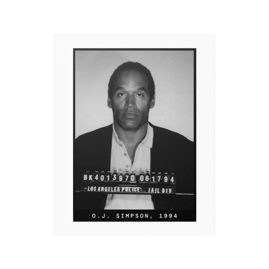 Póster de fotografía policial de OJ Simpson, 1994